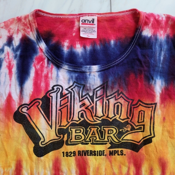 None Tops - Tie dye Viking Bar Minneapolis MN Shirt Large
